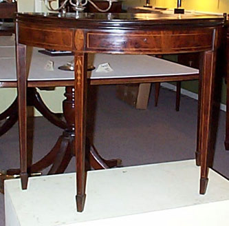 Federal Inlaid Mahogany Card Table